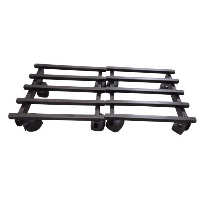 Wonderland Heavy Duty Adjustable Plant Caddy with Wheels | Mobile Plant Stand Trolley for Indoor & Outdoor Use | Flower Pot Mover and Floor Protector