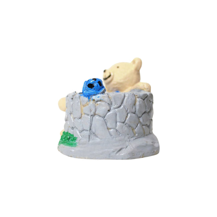 Wonderland Whimsical Poly Resin Tabletop Bear Planter - A Playful Touch for Your Succulents and Small Plants