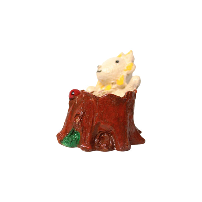 Wonderland Whimsical Poly Resin Cute Tabletop Lion Planter - Adorable Garden Decor for Succulents and Small Plants