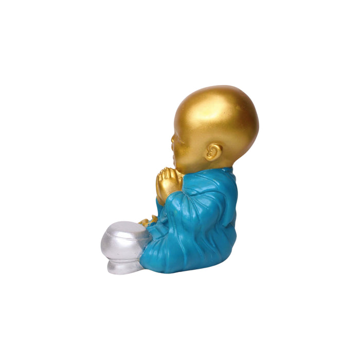 Wonderland coloured laughing buddha statue ( Style 3) | home décor and gift items | monk statue