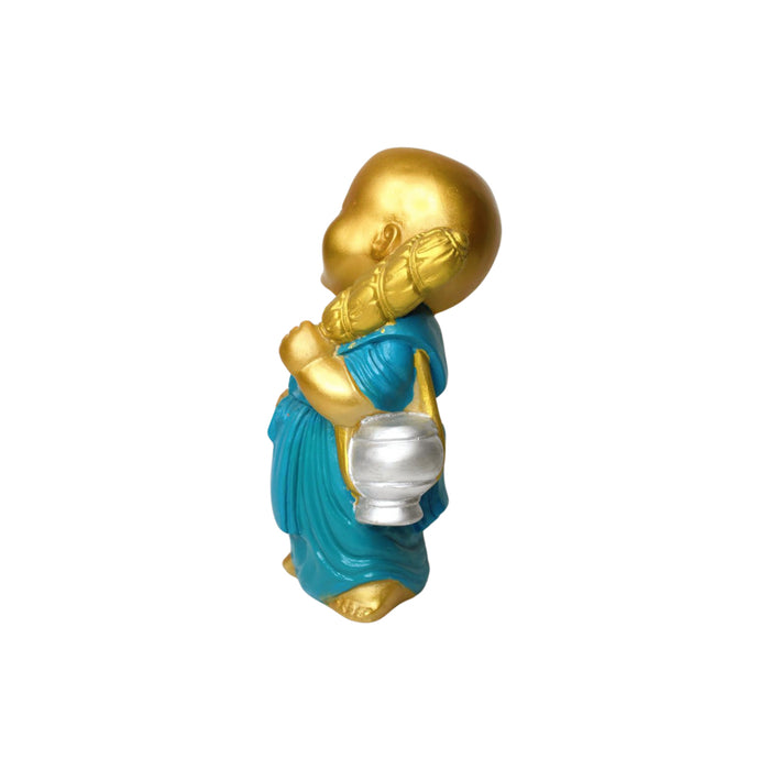 Wonderland coloured laughing buddha statue ( Style 4) | home décor and gift items | monk statue