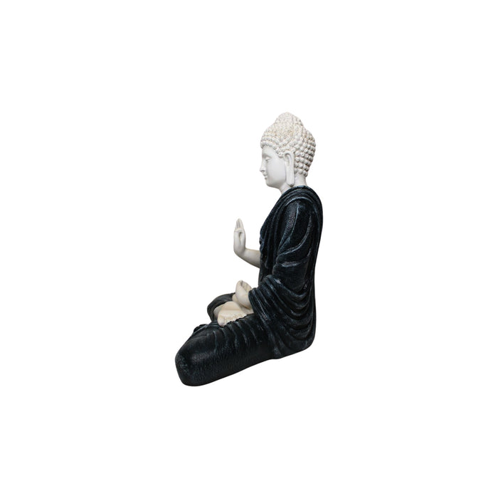 Wonderland resin white buddha statue| home décor and gift items | garden buddha statue
