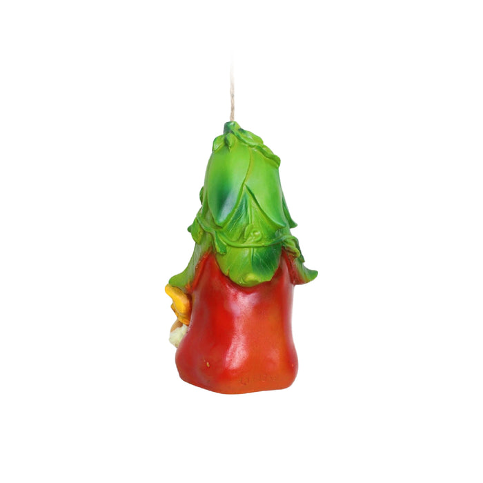 Wonderland Brinjal house with gnome | hanging decorative birdhouse in resin