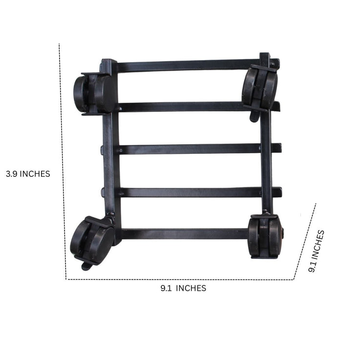Wonderland Heavy Duty Adjustable Plant Caddy with Wheels | Mobile Plant Stand Trolley for Indoor & Outdoor Use | Flower Pot Mover and Floor Protector