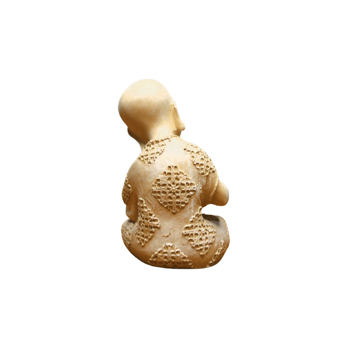 Wonderland  6.5 inches height Baby monk in Book reading position | polyresin buddha reading book statue