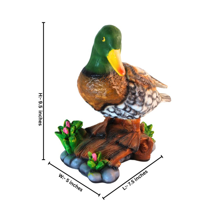 Wonderland Green Duck Statue Home & Garden Statue, Decor, Decoration, Balcony, Gift, Gifting