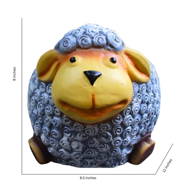 Wonderland Cute Sheep Animal Planter Pot,Resin Lamb Flower Pot for Indoor/Outdoor,