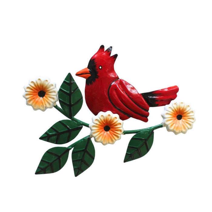 Wonderland set of 3Handcrafted Metal Yellow Bird on Branch Wall Art | Oriole Inspired Decorative Wall Hanging | Home & Garden Decor