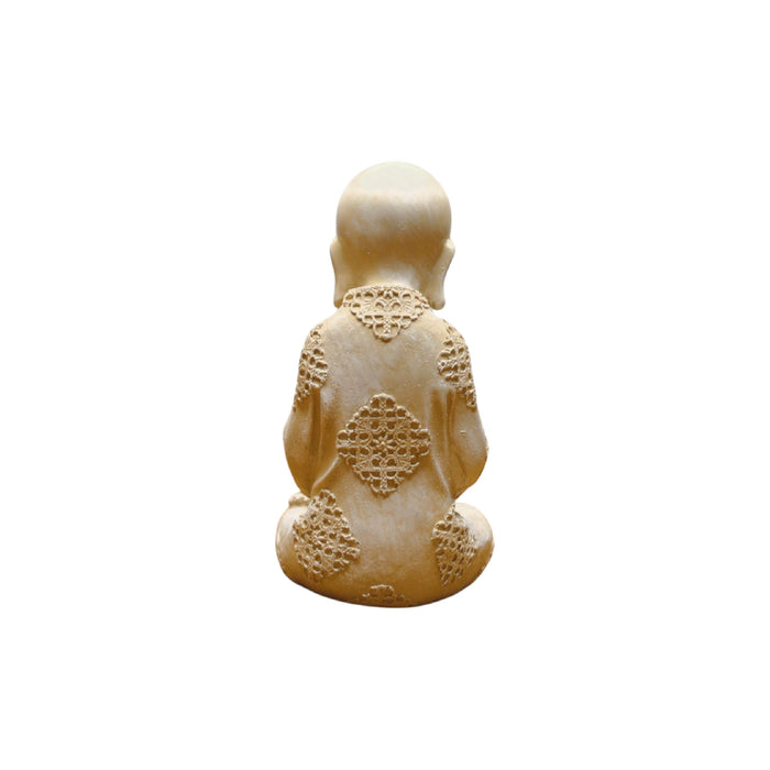 Wonderland 6.5 inches height Baby monk in namaste position | resin indoor and  outdoor decoration item