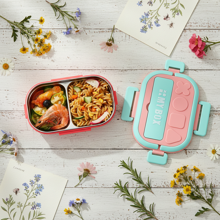 Lunch box Kids- 800 ml SS 304 Lunch Box, Leakproof and Air Tight Tiffin (price per pc)