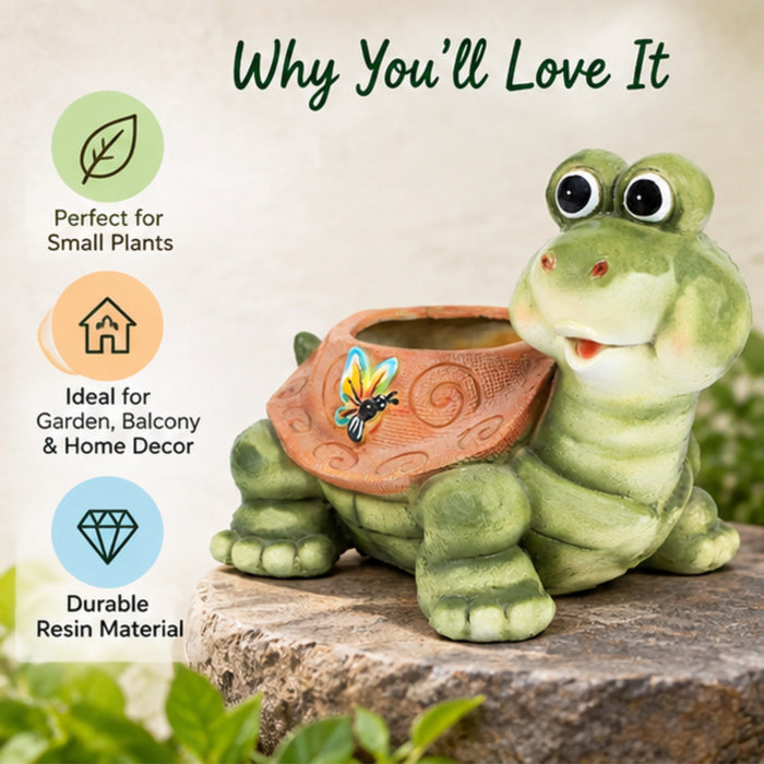 Turtle Planter for Home, Balcony and Garden Decorartion