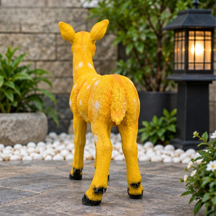 Real looking resin Sika Deer (Light Brown) |Outdoor Garden Décor