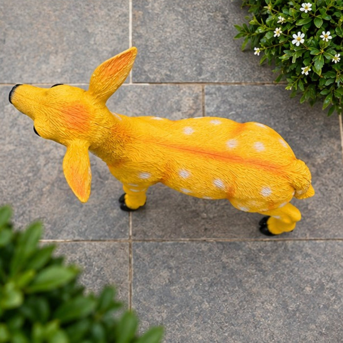 Real looking resin Sika Deer (Light Brown) |Outdoor Garden Décor