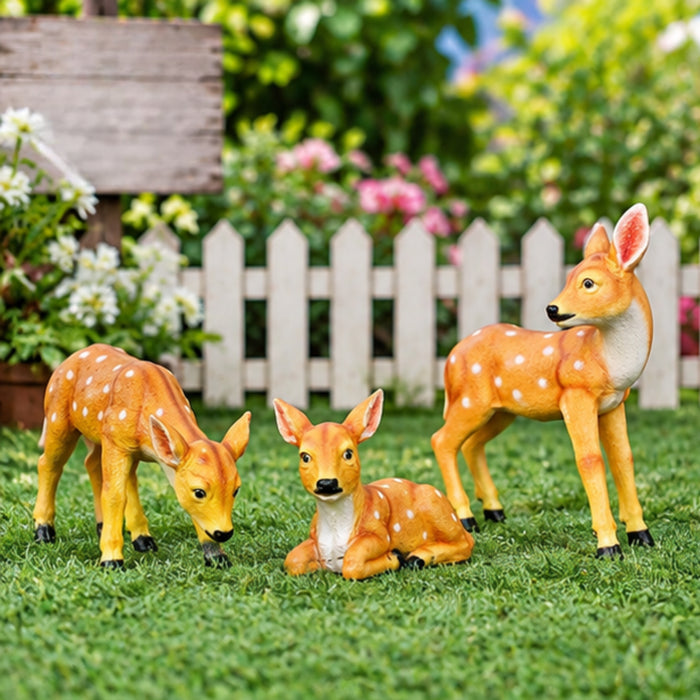 (Set of 3) Deer for Balcony and Garden Decoration