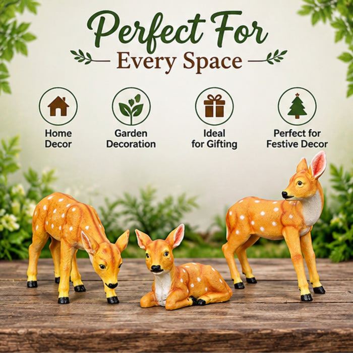 (Set of 3) Deer for Balcony and Garden Decoration