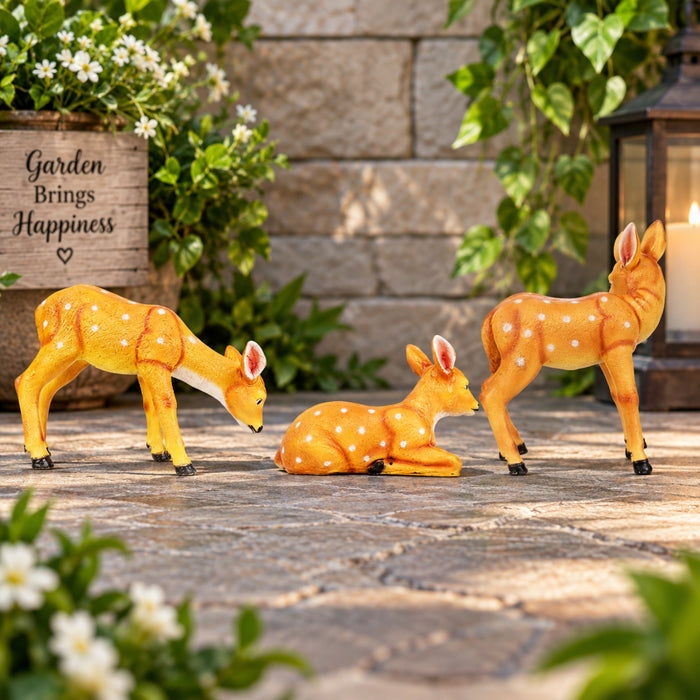 (Set of 3) Deer for Balcony and Garden Decoration