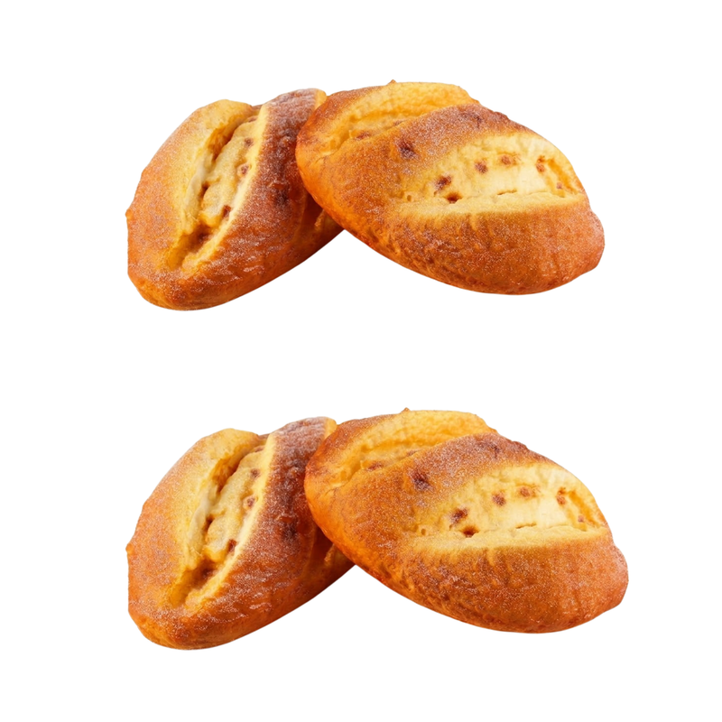 Wonderland Pack of4 Realistic Artificial French Bread Loaf – Faux Golden Crust Petit Pain Prop for Home Decor, Bakery Displays, and Photography Staging-8x4.5x3 inch