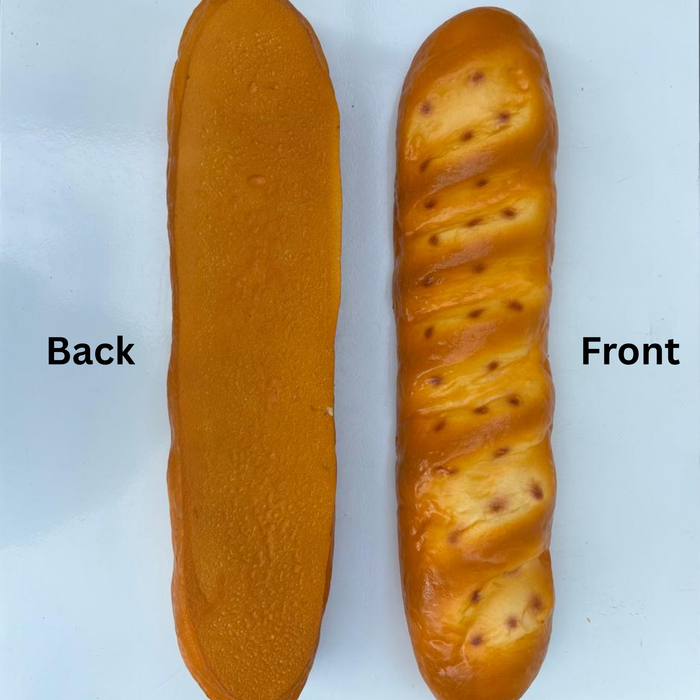 Wonderland Artificial Long Bread Model (15-Inch) – Realistic Fake Food for Decoration, Kitchen & Bakery Display|Bread Decor Fake Dessert Model for Activities Parties Office loaf- 15x3.5x2.16 inch