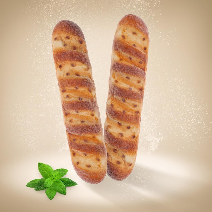 Wonderland Pack of 2 Artificial Long Bread Model (15-Inch) – Realistic Fake Food for Decoration, Kitchen & Bakery Display|Bread Decor Fake Dessert Model for Activities Parties Office loaf- 15x3.5x2.16 inch