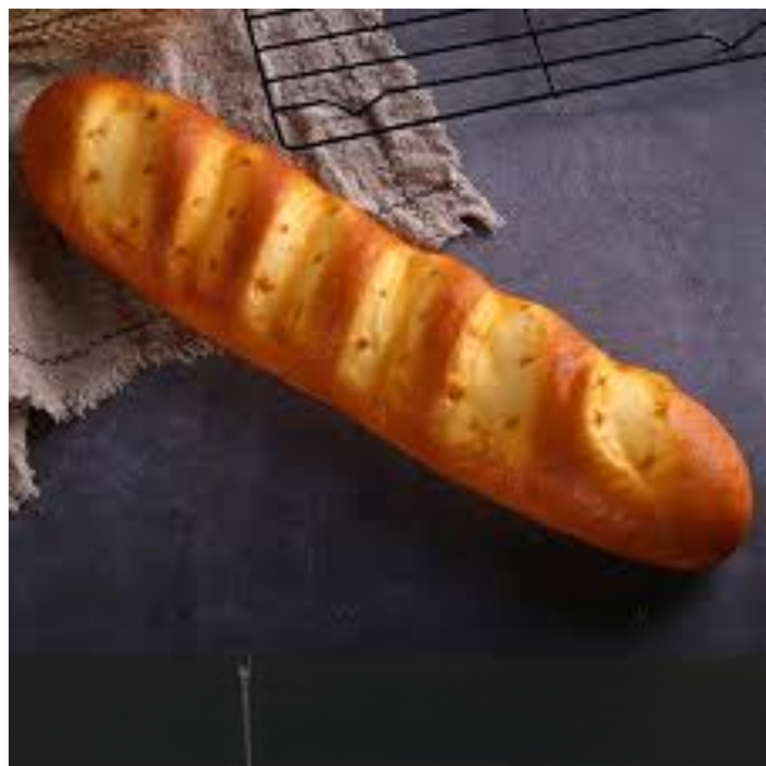 Wonderland Artificial Long Bread Model (15-Inch) – Realistic Fake Food for Decoration, Kitchen & Bakery Display|Bread Decor Fake Dessert Model for Activities Parties Office loaf- 15x3.5x2.16 inch