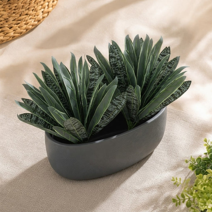 ( Set of 2) Artificial Leaves for pots and planters ( Indoor and Outdoor)