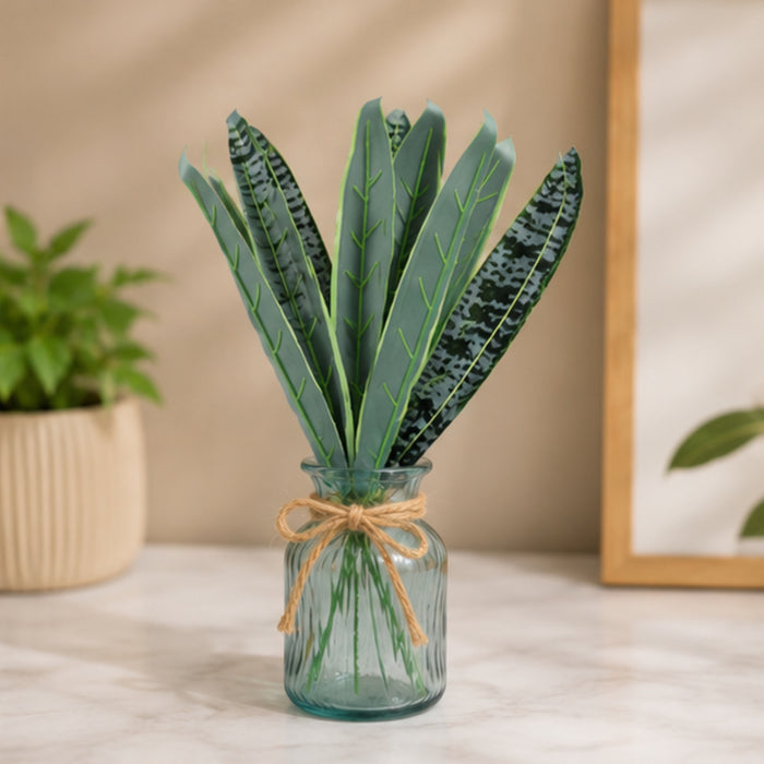 ( Set of 2) Artificial Leaves for pots and planters ( Indoor and Outdoor)