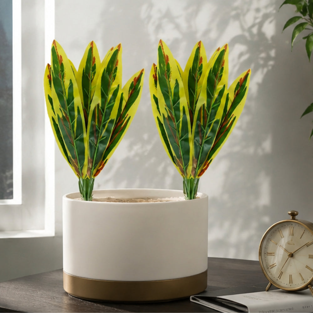 Set of 2 Artificial Snake Plants - Pots Not Included