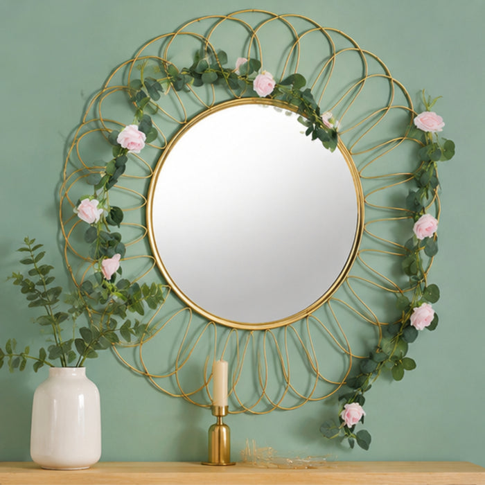 (Set of 2) Artificial Rose Flower String (Light Pink) for Dome Decor.