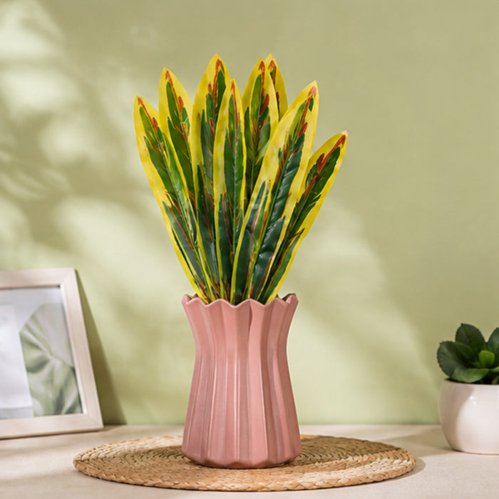 Set of 4 Artificial Snake Plant Stems (Pot Not Included)