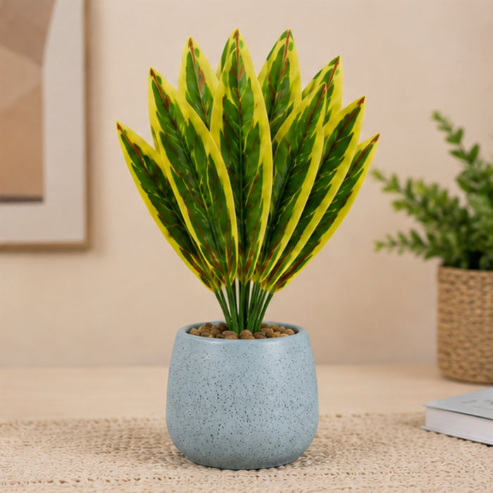Set of 4 Artificial Snake Plant Stems (Pot Not Included)