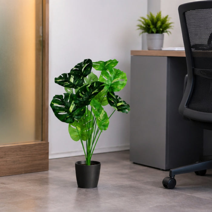 Artificial Plants - Green Bush for Home Decor Without Pot
