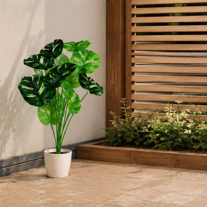 Artificial Plants - Green Bush for Home Decor Without Pot
