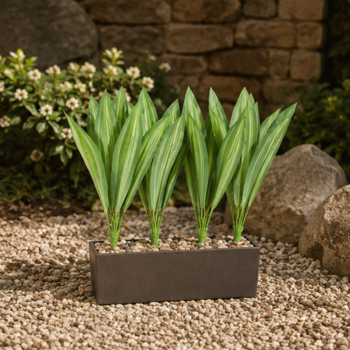 Artificial Green Dracaena Leaf Branch Set of 4