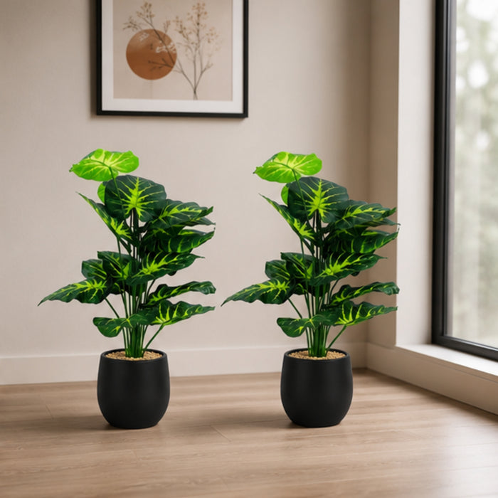 Set of 2 Artificial Pothos Bush Bundles without pot (Pot not included)