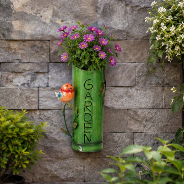 Metal Garden Planter/Holder for Balcony and Garden Decoration (Green)