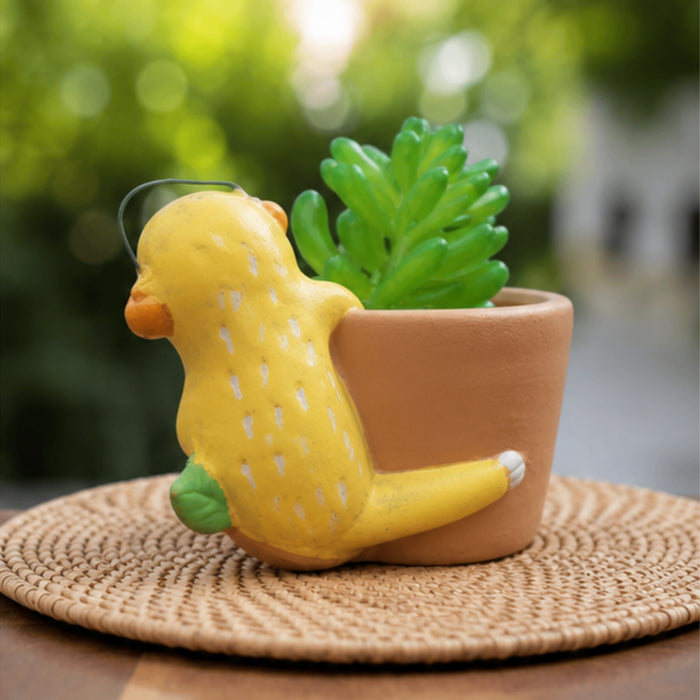 Cute Sloth Hanging/Leaning Ceramic Succulent Planter/Pot for Home Decor, Desk,