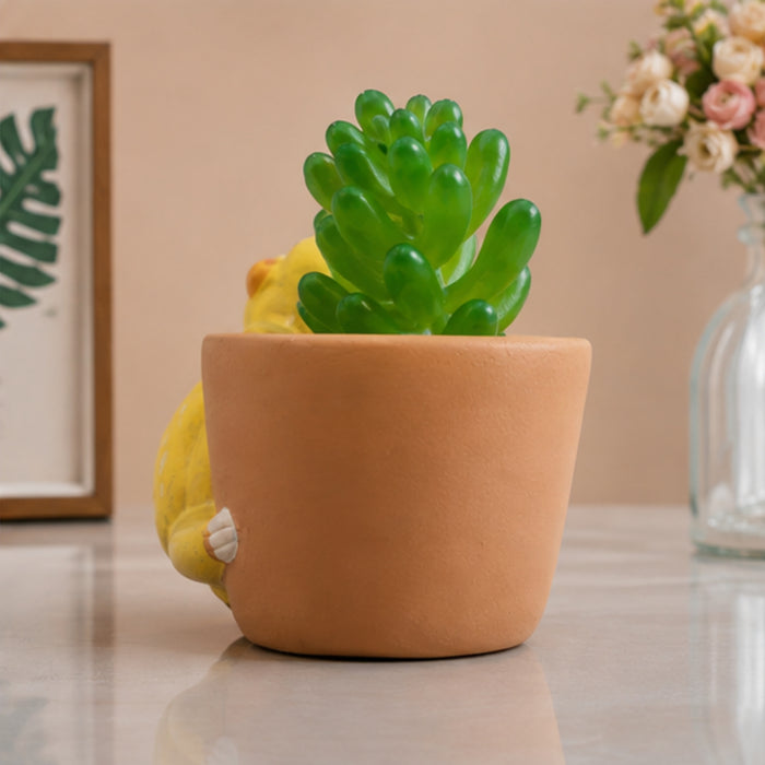 Cute Sloth Hanging/Leaning Ceramic Succulent Planter/Pot for Home Decor, Desk,