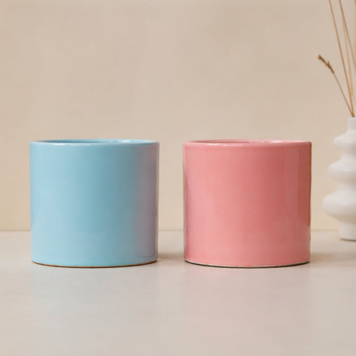 Ceramic Good Morning Print Pot For Garden Décor & Home décor -01