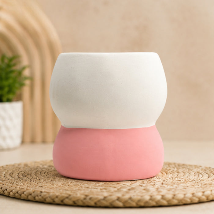 Imported Ceramic Duck Planter (Peach) |