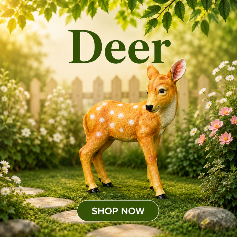 Deer garden decor statues by Wonderland