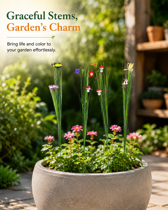 Artificial Garden Sticks butterfly ( set of 4)