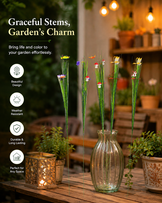 Artificial Garden Sticks butterfly ( set of 4)