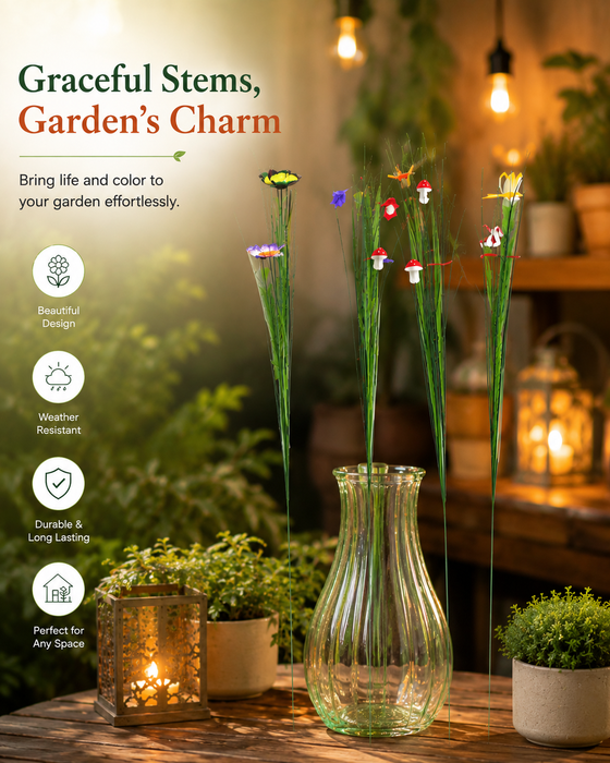 Artificial Garden Sticks butterfly ( set of 4)