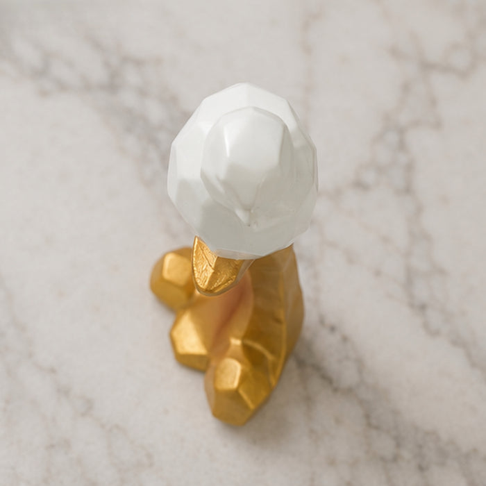 Wonderland Modern Bird Figurine on Golden Branch