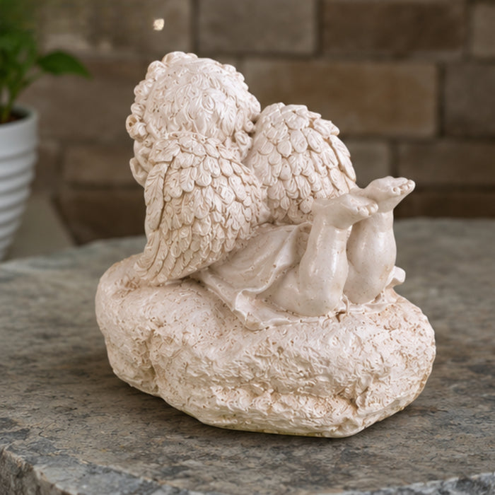 Angel/Cherub with Hope Written Decoration 