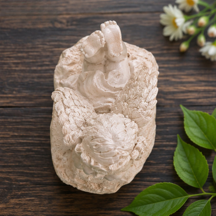 Angel/Cherub with Hope Written Decoration 