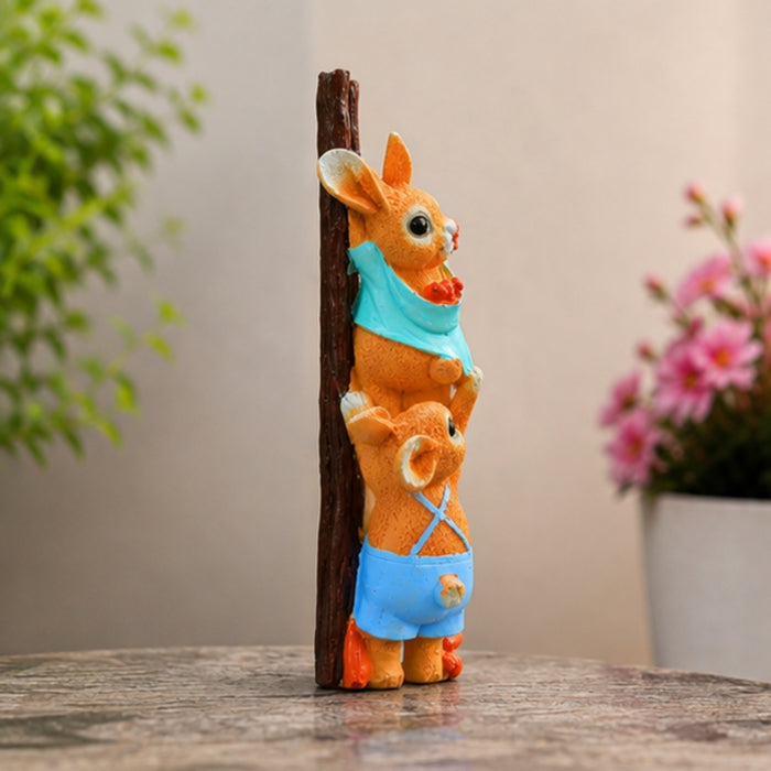 Bunny Climbing Ladder Garden Decor - 11 Inch