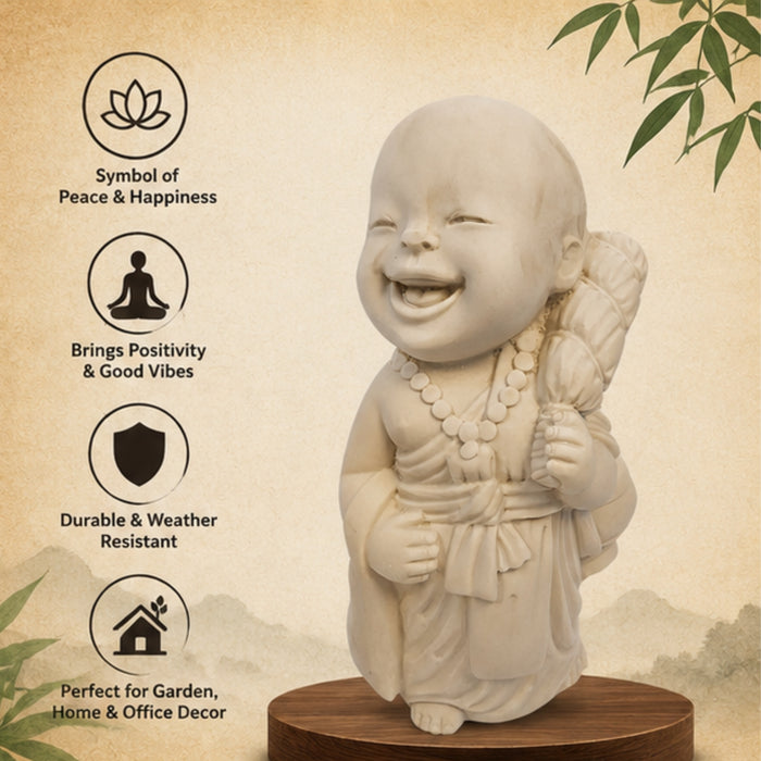 Standing Baby Monk (Buddha Statue, Monk Statue, Garden Statue