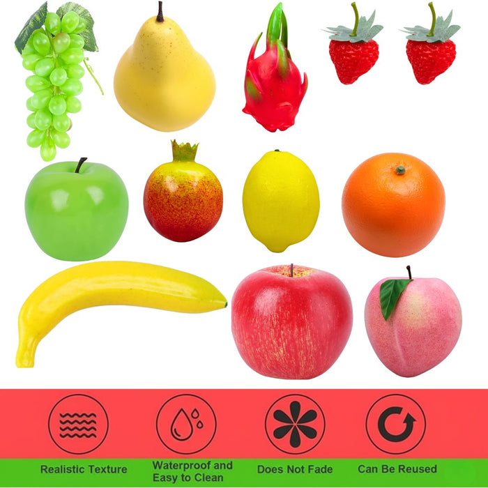 Wonderland Assorted Decorative Artificial Fruit Basket