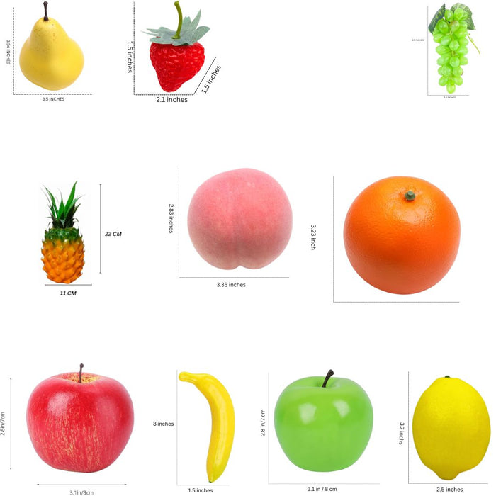 Wonderland Assorted Decorative Artificial Fruit Basket